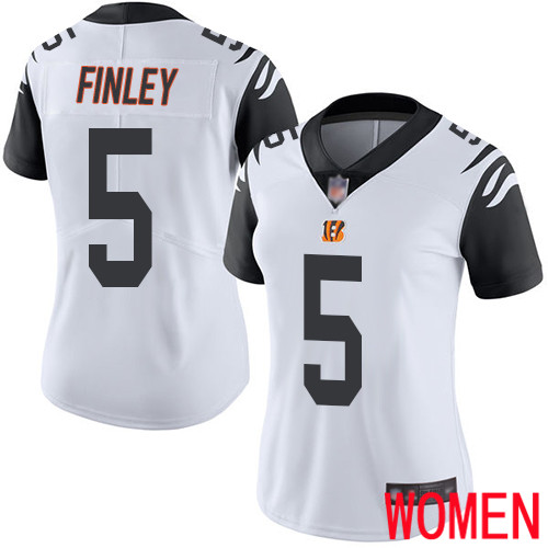Cincinnati Bengals Limited White Women Ryan Finley Jersey NFL Footballl #5 Rush Vapor Untouchable